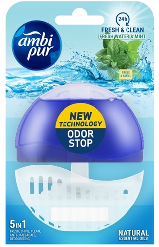 Toiletblok Starterkit Ambi Pur FreshWaterMint 55ml 1 Stuk