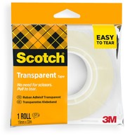 Plakband Scotch 508 19mmx33m transparant 1 rol 1 Rol