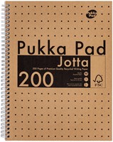 Collegeblok Pukka Pad Jotta A4 lijn 200pag kraft 1 Stuk