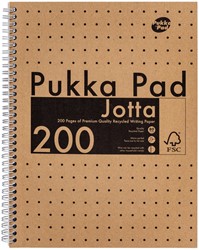 Collegeblok Pukka Pad Jotta A4 lijn 200pag kraft 1 Stuk