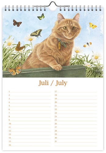 Verjaardagskalender Franciens Katten Jeroen A4 1 Stuk-2