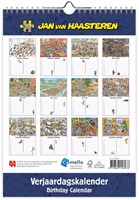 Verjaardagskalender Jan van Haasteren A4 1 Stuk-3