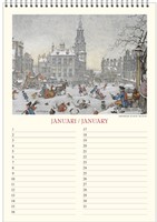Verjaardagskalender Anton Pieck Zicht op haven A4 1 Stuk-2