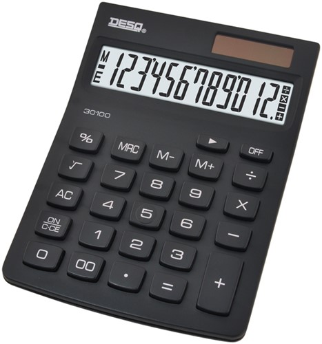 Rekenmachine Desq Compact zwart 1 Stuk-2