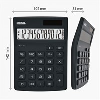 Rekenmachine Desq Compact zwart 1 Stuk-1