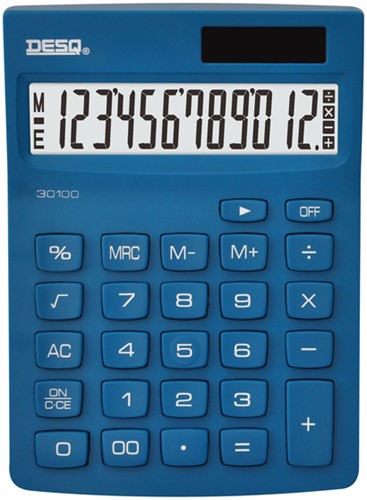 Rekenmachine Desq Compact navy 1 Stuk