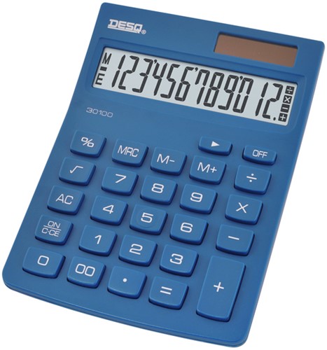 Rekenmachine Desq Compact navy 1 Stuk-2