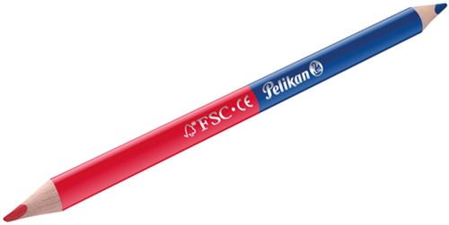 Potlood Pelikan 3mm 2st rood/blauw 2 Stuk-3