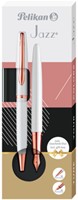 Schrijfset Pelikan Jazz Noble Elegance K36+P36 medium pearl