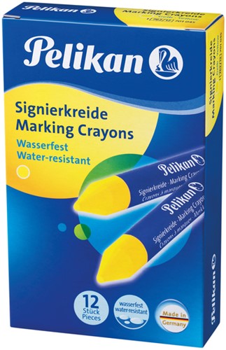 Markeerkrijt Pelikan 762/12 geel 12 Stuk