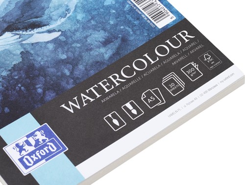 Aquarelblok Oxford Watercol A5 20v 300gr spiraal 1 Stuk-2