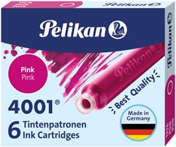 Inktpatroon Pelikan 4001 roze 6 Stuk