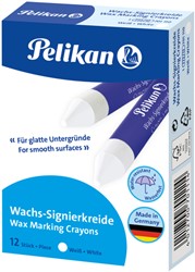 Markeerkrijt  Pelikan 772/12 wit 12 Stuk