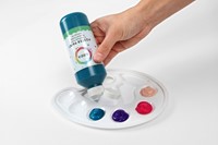 Plakkaatverf Qrea set à 6  fun kleuren 250ml 6 Stuk-3