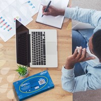 Facial tissues Kleenex 2laags 100 vel wit 8827 100 Vel-3