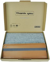 Schrijfmap DESQ A4 vilt met papierclip grijs 1 Stuk-5