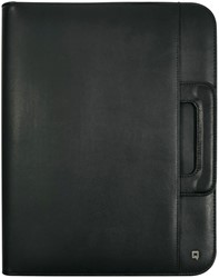 Schrijfmap DESQ A4 met rits en handvatten zwart 1 Stuk