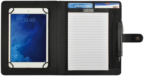 Schrijfmap DESQ voor tablet 7"-10" sluitclip zwart 1 Stuk-3