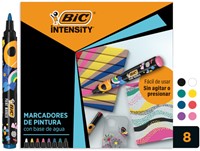 Paintmarker Bic Intensity assorti 8 stuks 8 Doos
