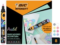 Paintmarker Bic Intensity pastel assorti 8 stuks 8 Doos