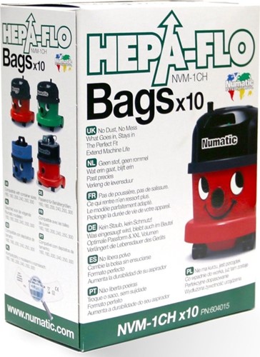 Stofzuigerzak Numatic Hepa Flo NVM-1CH micro 10s 10 Zak-3