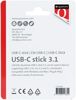 USB stick 3.1 Quantore USB-C 128GB zilver 1 Stuk-2