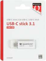 USB stick 3.1 Quantore USB-C 256GB zilver 1 Stuk