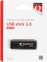 USB stick 3.0 Quantore USB-A 256GB zwart 1 Stuk