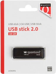 USB stick 2.0 Quantore USB-A 16GB zwart 1 Stuk