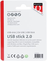 USB stick 2.0 Quantore USB-A 256GB zwart 1 Stuk-2