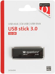 USB-stick Quantore 32GB 3.0 zwart 1 Stuk