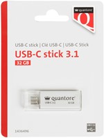 USB stick 3.1 Quantore USB-C 32GB zilver 1 Stuk