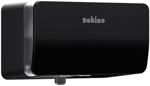 Toiletpapierdisp Satino MT1 Hyginity duo zwart 1 Stuk