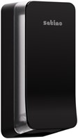 Toiletpapierdispenser Satino BT1 Hyginity gevouwen zwart 333425