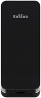 Toiletpapierdispenser Satino BT1 Hyginity gevouwen zwart 333425-2