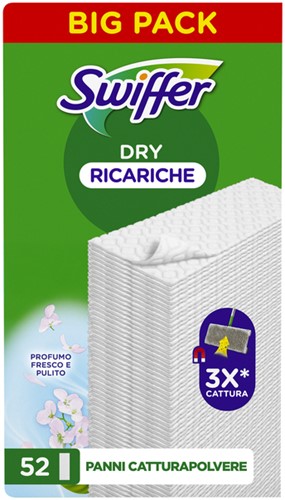 Vloerwisdoekjes Swiffer navulling droge doekjes 52 52 Stuk