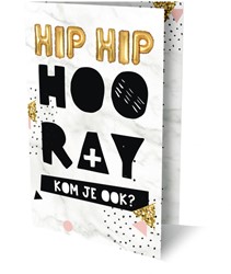 Hooray uitnodiging PK 889 Interstat 6 Stuk