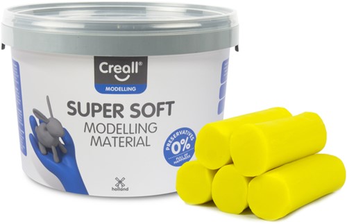 Klei Creall supersoft geel 1750gram 1750 Gram
