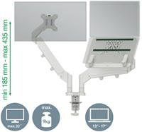 Monitor en laptoparm Leitz Ergo grijs 1 Stuk-1