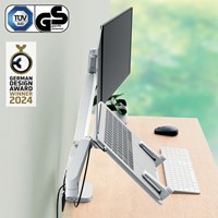Monitor en laptoparm Leitz Ergo grijs 1 Stuk-3