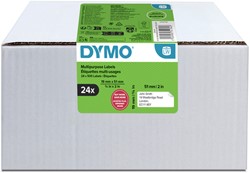 Etiket Dymo LabelWriter multifunctioneel 19x51mm 24 rollen á 500 stuks wit