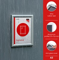 Kliklijst Quantore Outdoor A3 25mm zilver 1 Stuk-3