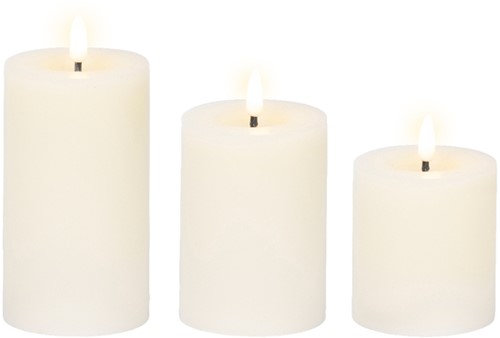 Kaarsenset LED Lumineo warm-wit 3 Stuk-2