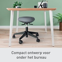 Actieve zitkruk Leitz Ergo met wieltjes en wiebelkussen-3
