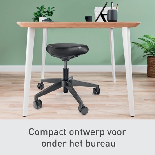Actieve zitkruk Leitz Ergo met wieltjes en comfortzitting-3