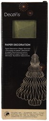 Kerstboom Decoris 3D papier 20cm groen 1 Stuk