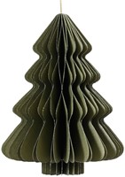 Kerstboom Decoris 3D papier 20cm groen 1 Stuk-2