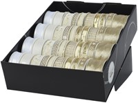 Lint Decoris polyester goud/parelmoer assorti-2