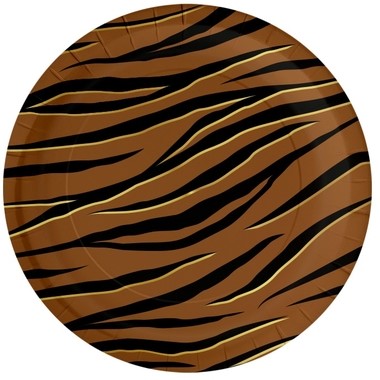 Plates Tiger Safari 8 Stuk