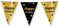 Classy Party flags foil Happy Birthday 1 Stuk